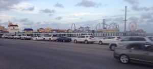 cars parked along seawall